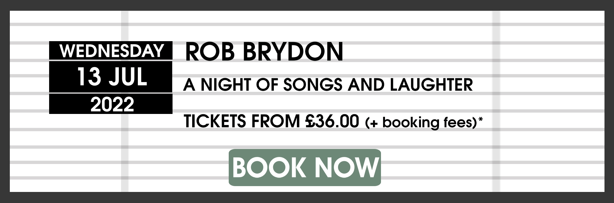 13.07.22 Rob Brydon BOOK NOW