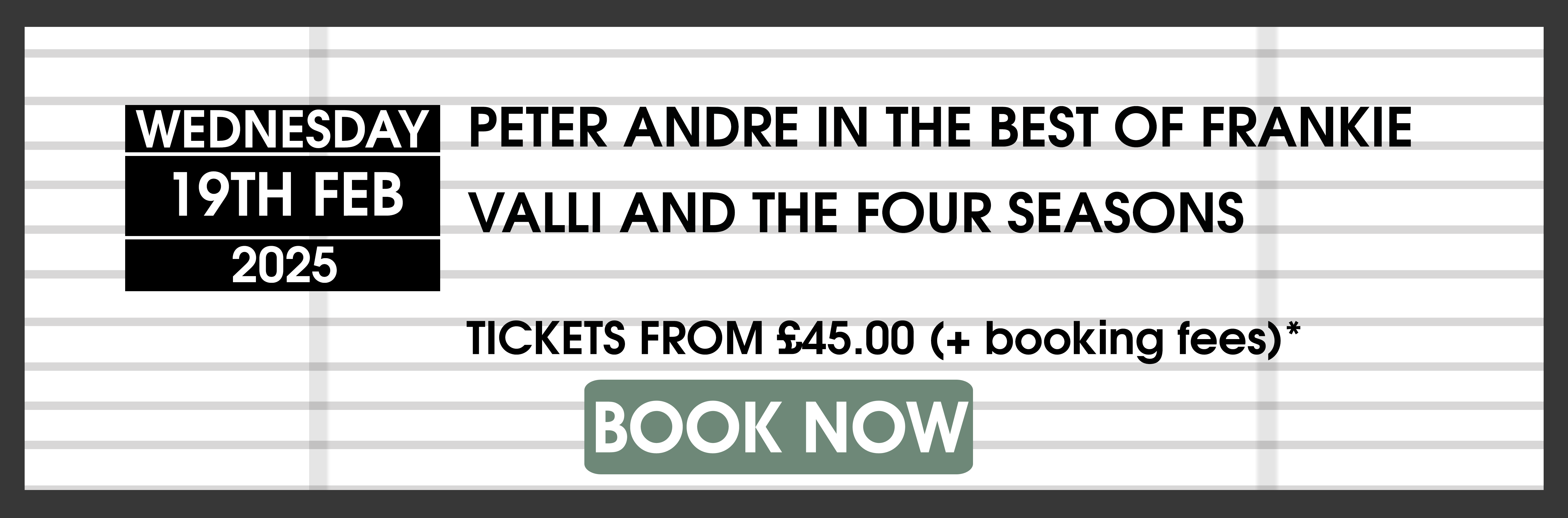19.02.25 Peter Andre BOOK NOW